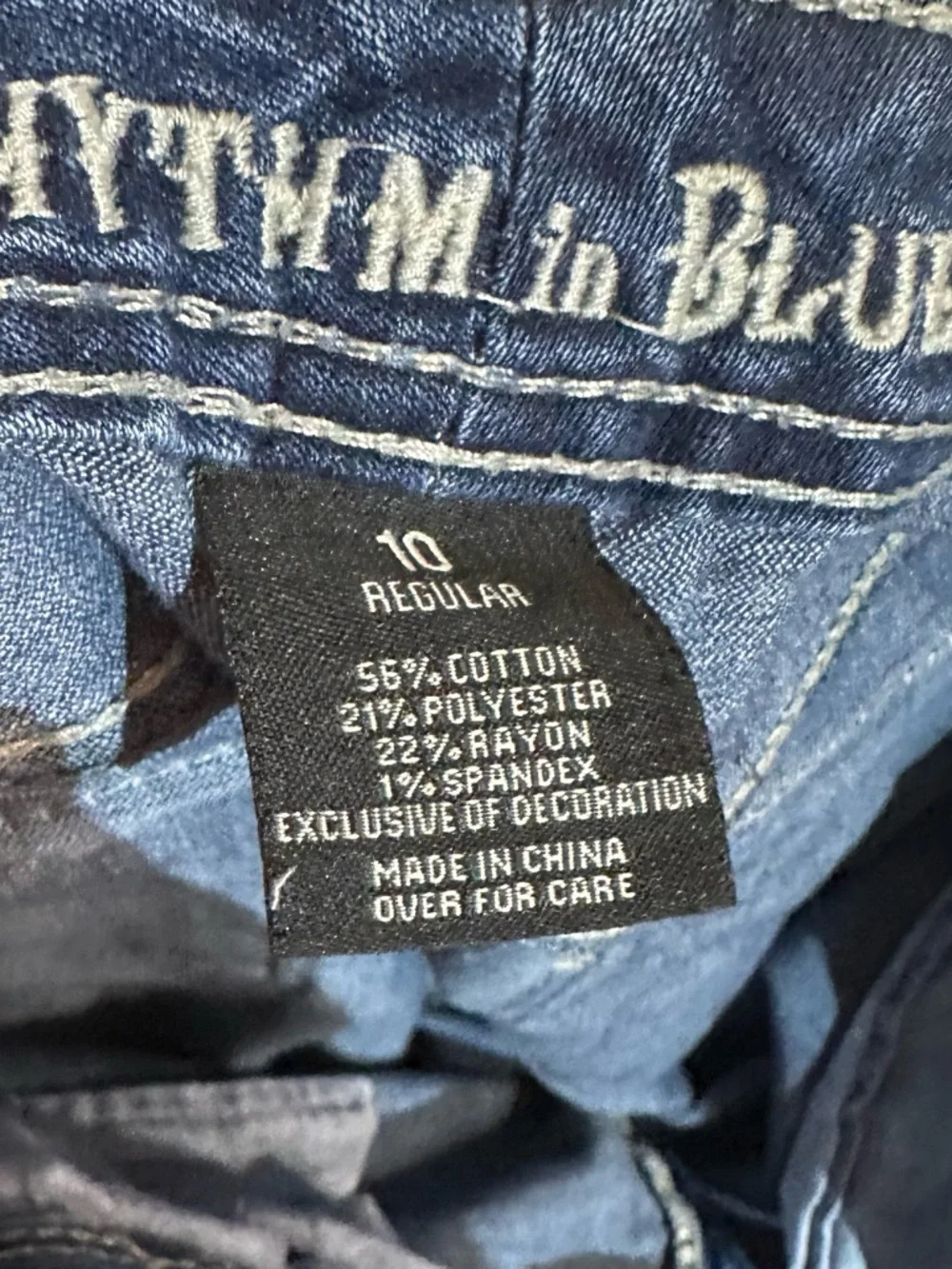 Rhythm & Blues Women's Boot Cut Jeans - Dark Blue - Picture 8 of 11